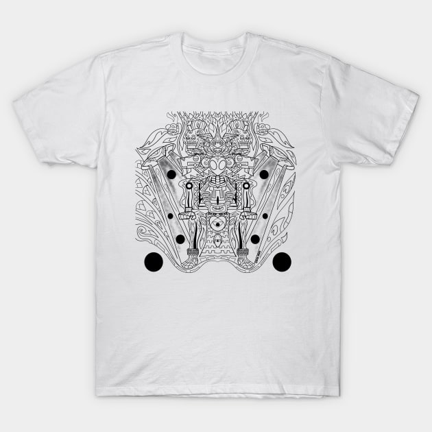 hell lord mictlan ecopop T-Shirt by jorge_lebeau